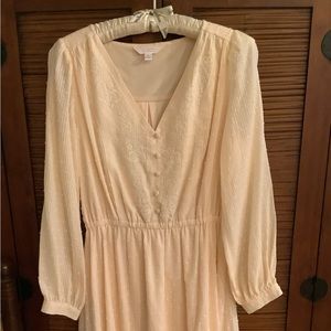 Laure Conrad  Small NWOT Long Sleeved Gathered Waist Dotted Swiss Lined Short …